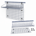 Thumbnail image #3 for Quantum Store Grid Standard-Duty Wall-Mounted Starter Kit with 40-Inch Wall Track, 36 x 30 Grid Panel, and 36 x 18 Shelf