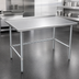 Thumbnail image #3 for John Boos Stallion 14-Gauge Stainless Steel Work Table with 1-1/2-Inch Rear Up-Turn and Safety Edge Front, 84 x 36 Inches