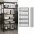 Thumbnail image #3 for Quantum 5-Shelf Stationary Wire Shelving Starter Kit, 60 in. W x 14 in. D x 86 in. H, Black Epoxy