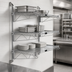 Thumbnail image #3 for Quantum Wall-Mounted Cantilever Wire Shelf Starter Unit with 3 Shelves, 54-Inch Posts and Chrome Plated Finish