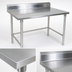 Thumbnail image #3 for John Boos Stallion 84-Inch x 24-Inch Stainless Steel Work Table with 5-Inch Backsplash and Safety Edge