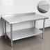 Thumbnail image #4 for John Boos Stallion 84-Inch x 24-Inch Stainless Steel Work Table with Rear Up-Turn and Adjustable Undershelf