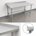 Thumbnail image #4 for John Boos Stallion 84-Inch x 36-Inch Stainless Steel Work Table with 1-1/2-Inch Rear Riser