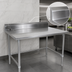 Thumbnail image #4 for John Boos Stallion 84-Inch x 24-Inch Stainless Steel Work Table with 5-Inch Backsplash and Safety Edge