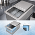 Thumbnail image #5 for John Boos 34 x 18 Inch Drop-In Insulated Ice Bin with Removable Sliding Lid, Without Cold Plate