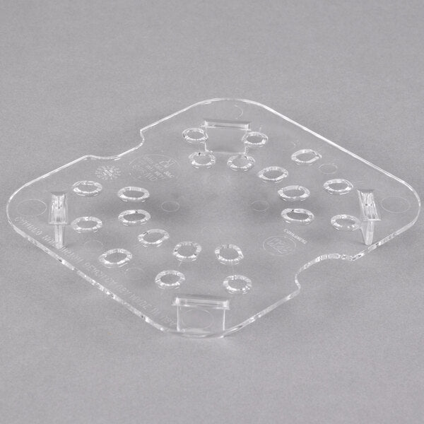 (Quick Ship) Cambro 60CWD135 Camwear® 1/6 Size Drain Tray Clear Polycarbonate