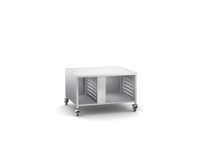 RATIONAL Stand III Mobile Oven Stand with 14 Supporting Rails, Stainless Steel, for iCombi 6- and 10-Full Size Classic/Pro