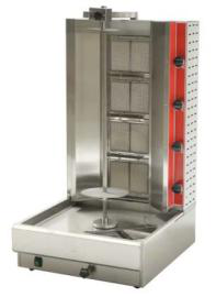Castle CCVB-4 4-Burner Natural Gas Vertical Broiler, 100 lb. Meat Capacity
