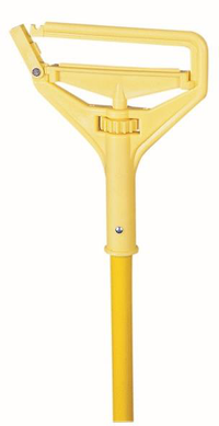 Speed Change Quick Release Narrow Band Mop Handle with High-Impact Plastic Head, 60-Inch Fiberglass Handle, Yellow