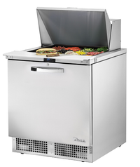True SPEC Series 32-Inch One-Section Sandwich/Salad Prep Table with 12-Pan Top