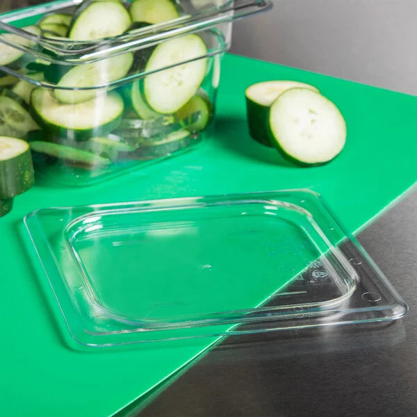 (Quick Ship) Cambro 60CWC135 Camwear® 1/6 Size Flat Food Pan Lid Clear Polycarbonate