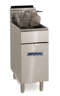 Imperial IFS-40-D Gas Tube Fired Floor Model Fryer, 40-45 lb Oil Capacity, 115,000 BTU