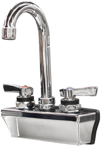 Top Shelf 934GN-LF Front-Mount Lead-Free Gooseneck Faucet, Wall/Splash Mount