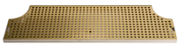 28 Inch Surface-Mount Stainless Steel Drip Tray Trough with PVD Brass Screen for Metropolis H Draft Tower