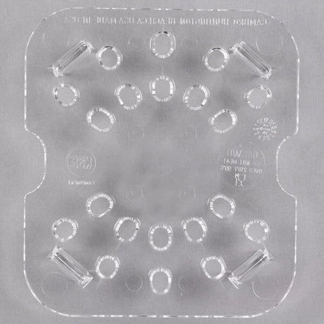 (Quick Ship) Cambro 60CWD135 Camwear® 1/6 Size Drain Tray Clear Polycarbonate