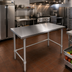 Thumbnail image #2 for John Boos 84 x 48 Inch 14-Gauge Stainless Steel Top Work Table with Stallion Safety Edge