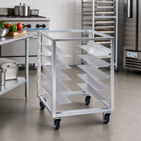 Channel AUR-6 Adjustable Universal Aluminum Rack, 6-Pan Capacity, 25.5 x 25.5 x 36 Inches
