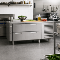 Garland Polar Cuisine One-Section 36-Inch Self-Contained Refrigerated Base with Two 27-Inch Drawers