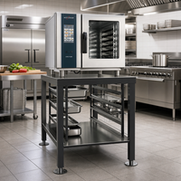 Alto-Shaam Vector H Equipment Stand with Seismic Feet, Lower Shelf and Side Racks