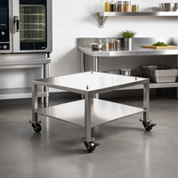 Alto-Shaam Stainless Steel Equipment Stand with Casters for VMC-F4