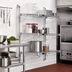 Thumbnail image #2 for Quantum Wall-Mounted Cantilever Wire Shelf Starter Unit with 3 Shelves, 54-Inch Posts and Chrome Plated Finish