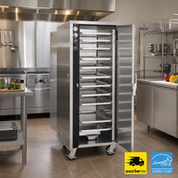 FWE Pass-Thru Mobile Heated Holding Cabinet, 12 Sheet Pan Capacity, Humi-Temp, Stainless Steel