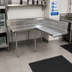 Thumbnail image #2 for Advance Tabco Korner Clean Left-Hand L-Shaped Corner Dishtable, 59 Inch, 14 Gauge 304 Stainless Steel