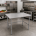 Thumbnail image #2 for John Boos Stallion 14-Gauge Stainless Steel Work Table with 1-1/2-Inch Rear Up-Turn and Safety Edge Front, 84 x 36 Inches