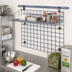 Thumbnail image #2 for Quantum Store Grid Standard-Duty Wall-Mounted Starter Kit with 40-Inch Wall Track, 36 x 30 Grid Panel, and 36 x 18 Shelf