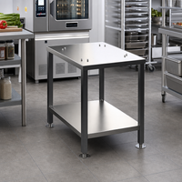 Alto-Shaam CTX Stainless Steel Equipment Stand with Seismic Feet and Lower Shelf