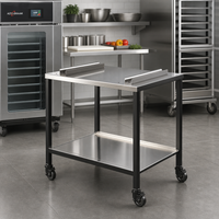 Alto-Shaam CMC Stainless Steel Equipment Stand with Casters and Lower Shelf