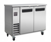 Blue Air FSE LLC BLNBB-48S-HC Narrow-Depth Two-Door Back Bar Cooler, Solid Doors, Stainless Steel, 12.5 cu. ft.