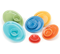 Bay Pointe 11-1/2-Inch Round Vitrified Ceramic Pasta Bowl, Assorted Colors