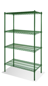 Steel Works Stainless SW2148G Wire Shelving Case of 4