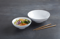 American Metalcraft 32 oz White Melamine Round Noodle Bowl