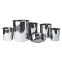 Winco 12 Qt Round Stainless Steel Bain Marie, 10 x 10-1/2 Inch, Mirror Finish