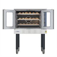 KoolMore Full-Size Single-Deck Commercial Convection Oven, Liquid Propane, 54,000 BTU, Dual Glass Doors