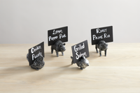 American Metalcraft Whimsical Pig Polyresin Menu Card Holder