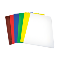 Omcan USA Green Color-Coded Polyethylene Rigid Cutting Board, 18 x 24 x 1/2 Inch