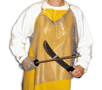 Omcan Stainless Steel Mesh Apron, 20-Inch W x 34-Inch L