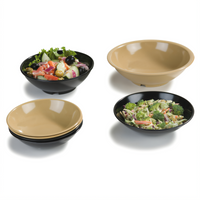 Carlisle 6.5-Inch Black Melamine Coupe Salad Bowl, 14 oz.