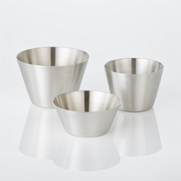 American Metalcraft 1.5 oz Round Satin Stainless Steel Sauce Cup