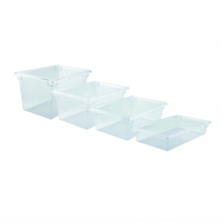 Winco Full-Size Clear Polycarbonate Food Storage Box, 3-1/2 Inch Deep, 5 Gallon