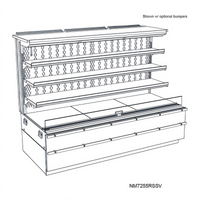 Blend 71-3/4-Inch Refrigerated Self-Service Center Case
