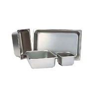 NestWell 2/3 Size Solid Stainless Steel Steam Table Pan, 6-Inch Deep, Anti-Jamming, 24-Gauge