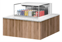 Turbo Air 36-Inch Low-Profile Drop-In Horizontal Open Refrigerated Display Case, Deck-Only, 4.6 Cu. Ft., R-290, 115V