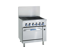 Imperial Pro Series 24-Inch Gas Range-Match Charbroiler with Space Saver Oven