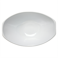 Carlisle 3.3 Qt Footed Oval SAN Scoop Bowl, White
