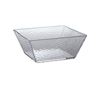 American Metalcraft Rain Collection 125 oz. Clear Square Styrene Rain Bowl