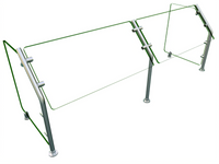 Hatco Flav-R-Shield ES31-60 Self-Service Single-Sided Tempered Glass Sneeze Guard, 60 x 18 x 22 Inches
